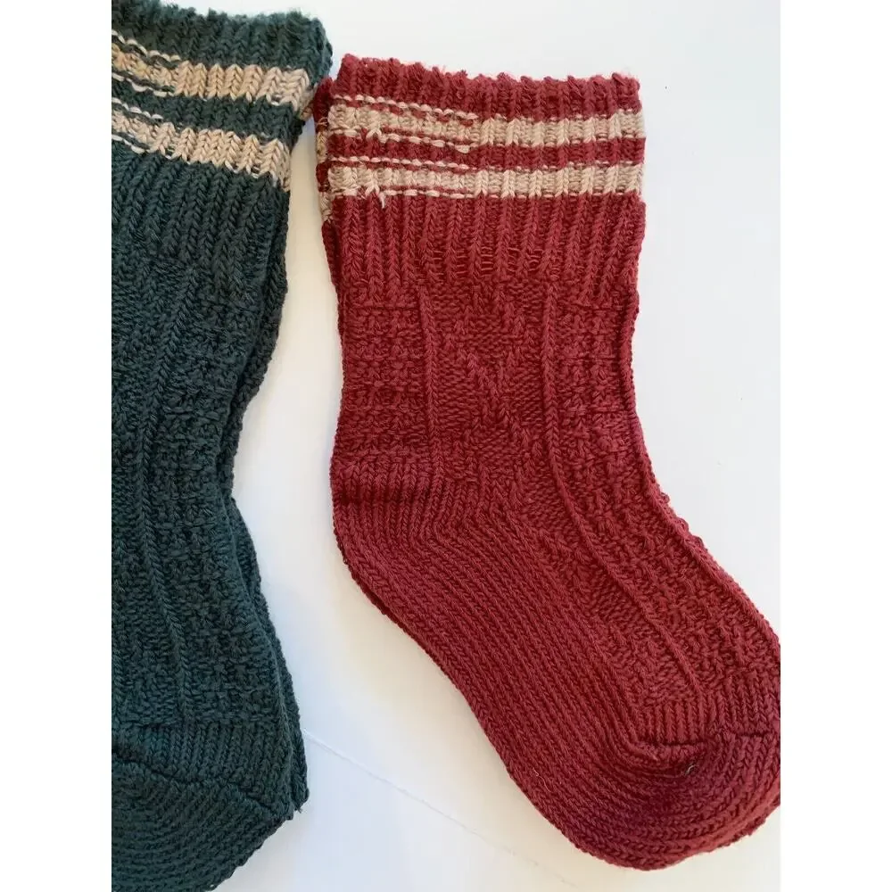 Pack of 5 Pair Boys (1-3 Years) Crew Socks Assorted Colors Sporty Preppy Look